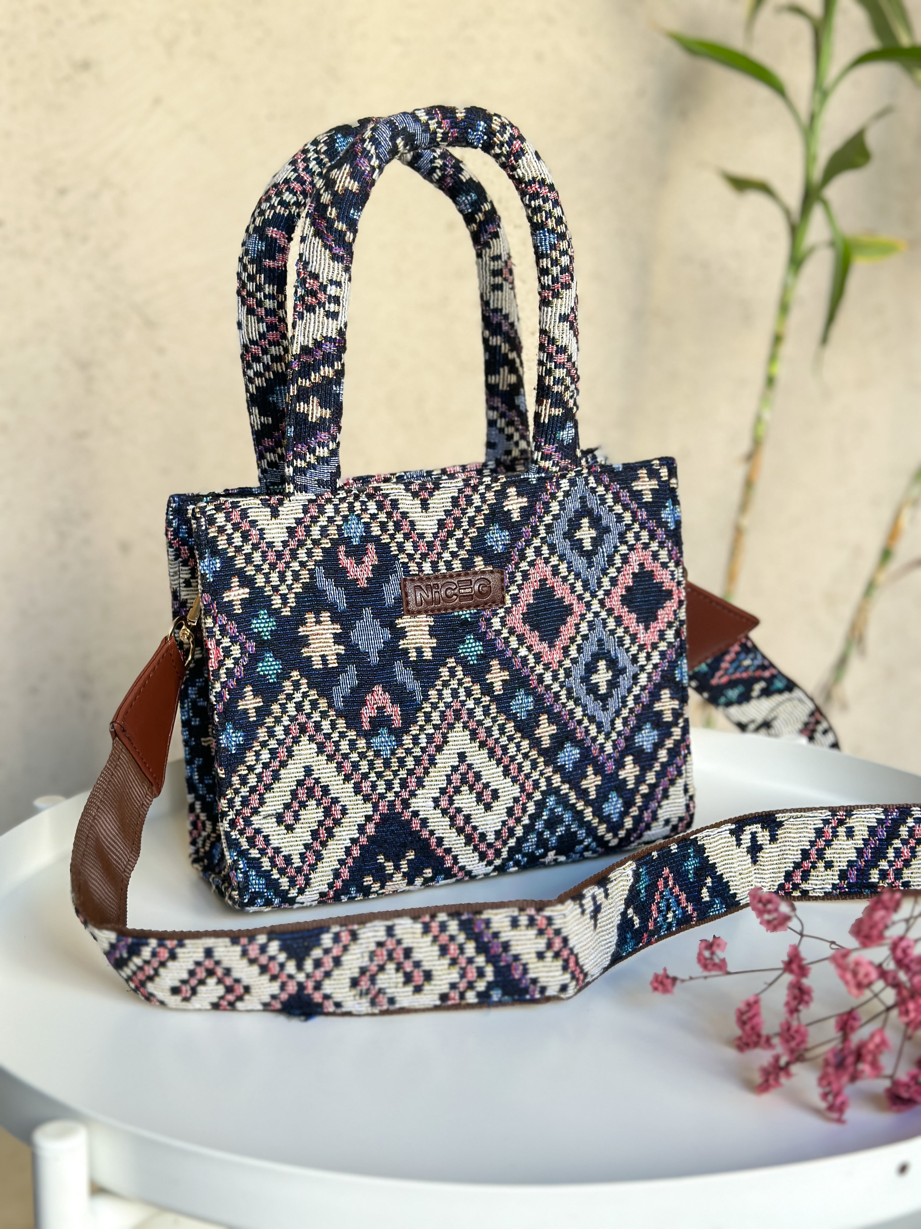 NiceG Color Fusion Box Bag (Small)